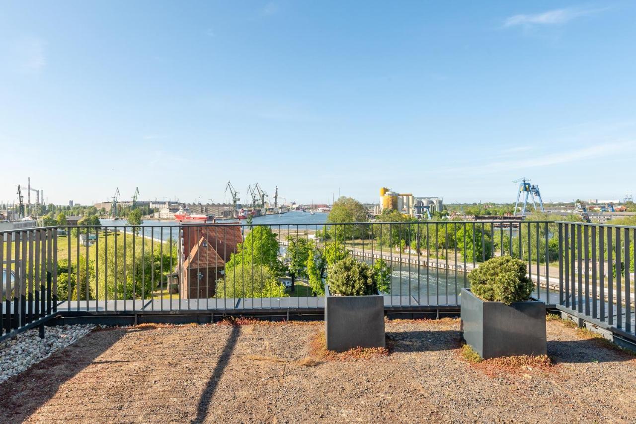 Chlebova - Riverside View Terrace, Free Parking, Gym & Kidsplay By Downtown Apartments Gdańsk Eksteriør bilde