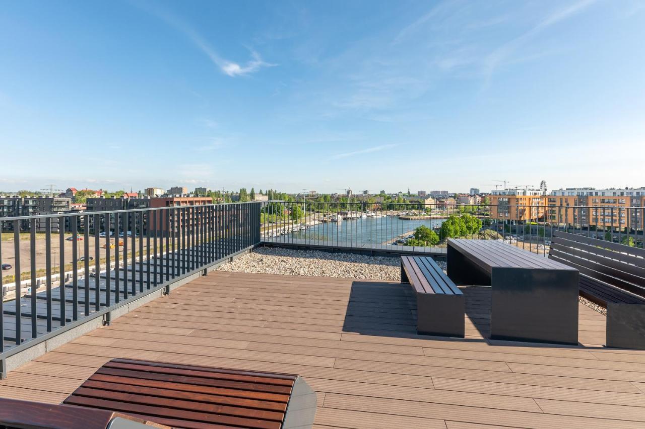 Chlebova - Riverside View Terrace, Free Parking, Gym & Kidsplay By Downtown Apartments Gdańsk Eksteriør bilde
