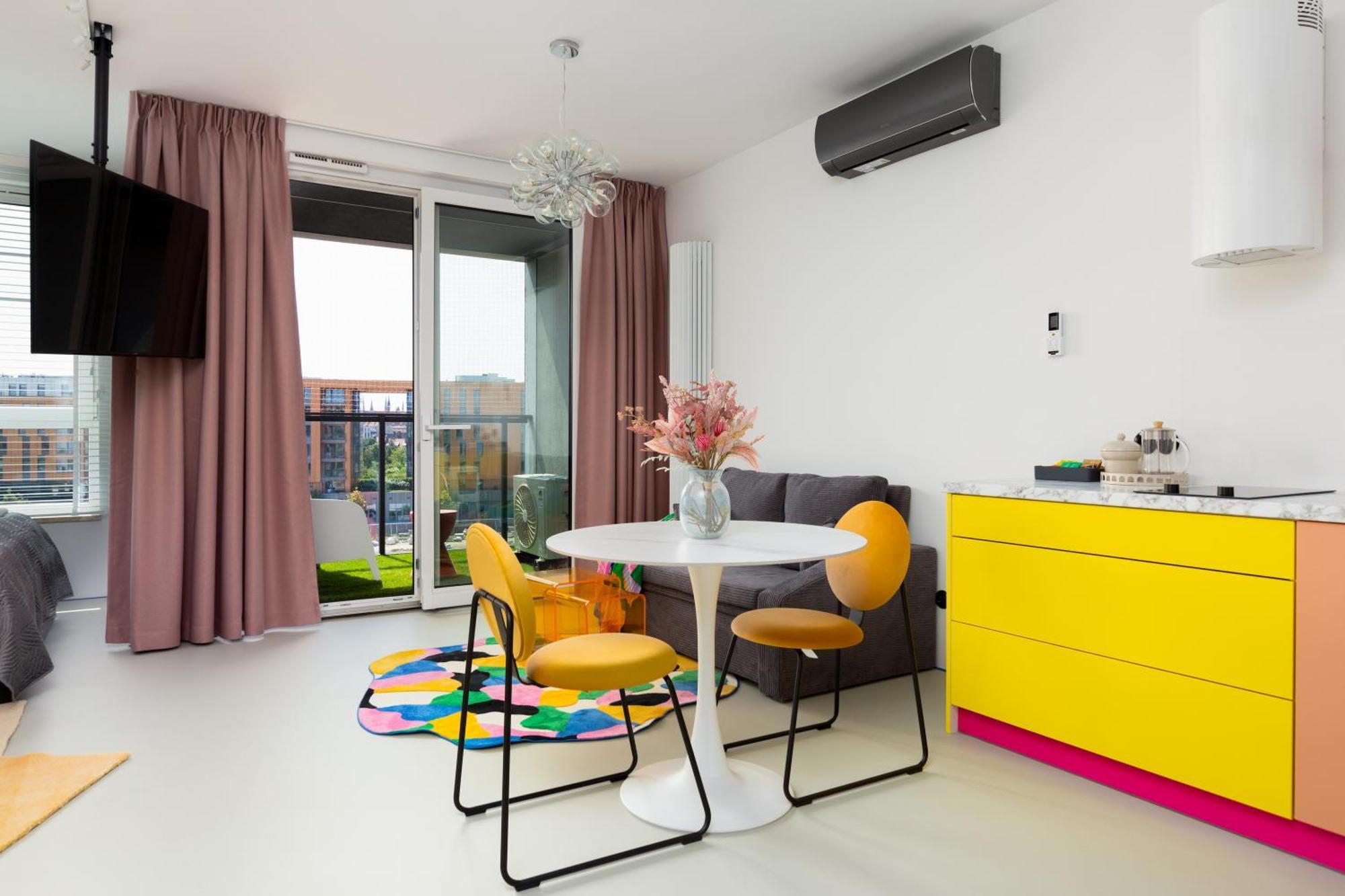 Chlebova - Riverside View Terrace, Free Parking, Gym & Kidsplay By Downtown Apartments Gdańsk Rom bilde