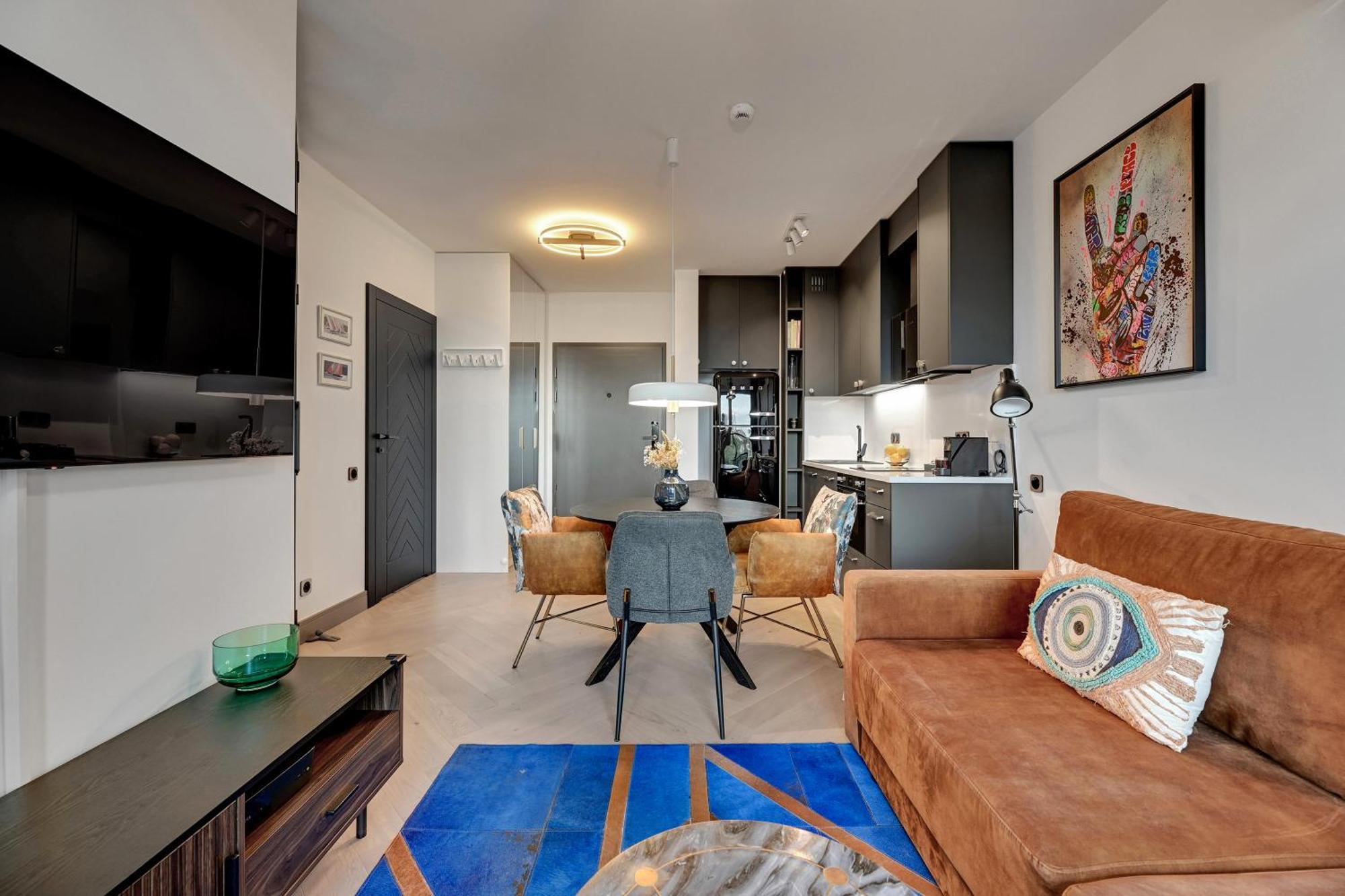 Chlebova - Riverside View Terrace, Free Parking, Gym & Kidsplay By Downtown Apartments Gdańsk Rom bilde