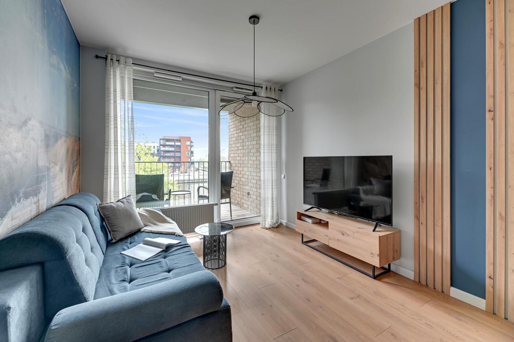 Chlebova - Riverside View Terrace, Free Parking, Gym & Kidsplay By Downtown Apartments Gdańsk Rom bilde