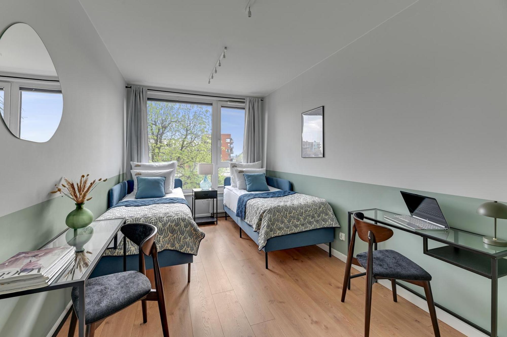 Chlebova - Riverside View Terrace, Free Parking, Gym & Kidsplay By Downtown Apartments Gdańsk Rom bilde
